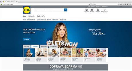 Lidl-shop.cz - na webu diskontního etzce pjde nakoupit spotební zboí.