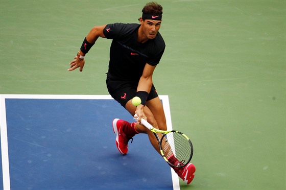 Rafael Nadal bhem finále US Open.
