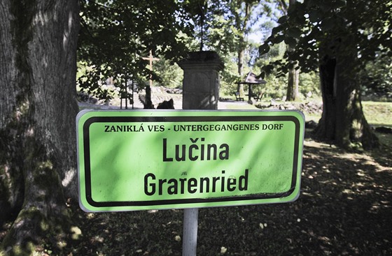 Zaniklá obec Lu�ina. (8. 9. 2017)