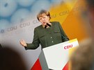 Mítink Angely Merkelové v Barthu ve spolkové zemi Meklenbursko - Pední...