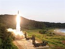 Test jihokorejské rakety Hyunmoo II (4. záí 2017)