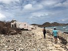 Následky hurikánu Irma na Britských Panenských ostrovech (14. záí 2017)