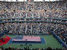 Vyprodaný tenisový chrám Arthura Ashe sledoval finále US Open mezi Nadalem a...