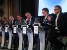 Pedvolební debata poádaná obchodními komorami (12. záí 2017).