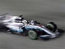 Monopost Lewise Hamiltona z Mercedesu při Velké ceně Singapuru formule 1.