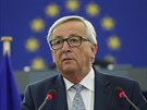 Pedseda Evropské komise Jean-Claude Juncker pi tradiním projevu o stavu Unie...