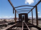 Bolivijské pohebit vlak a slovenský drsák