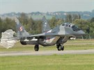 Letoun MiG-29 polských vzduných sil na Dnech NATO v Ostrav