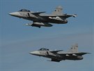 Gripeny eských vzduných sil opoutjí ostravské letit
