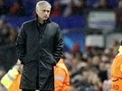 Trenér Manchesteru United José Mourinho během utkání fotbalové Ligy mistrů...