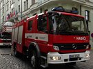 Kvůli požáru v kuchyni hotelu Palace hasiči evakuovali šedesát hostů (17. září...