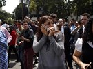 Silné zemětřesení vyhnalo do ulic Mexico City tisíce lidí. (19. září 2017)