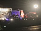 Smrteln dopravn nehoda dvou kamion na dlnici D5 u Ejpovic (11. z 2017)