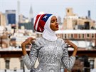 Modelka Halima Adenová (New York, 28. srpna 2017)