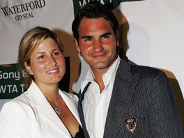 Mirka Vavrinecová a Roger Federer (Miami, 21. bezna 2006)