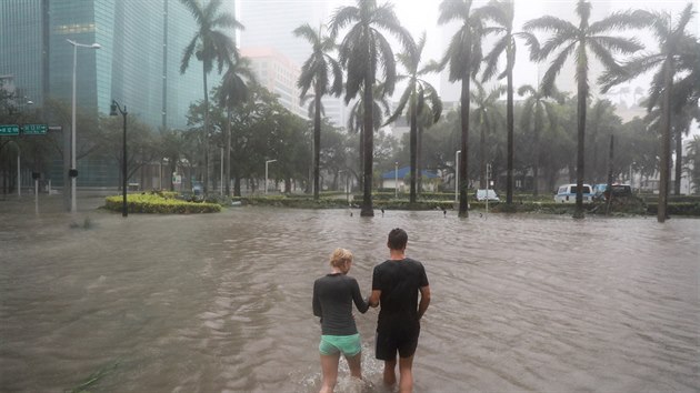 Nsledky huriknu Irma na Florid (11. z 2017).