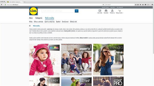 Lidl-shop.cz - na webu diskontnho etzce pjde nakoupit spotebn zbo.