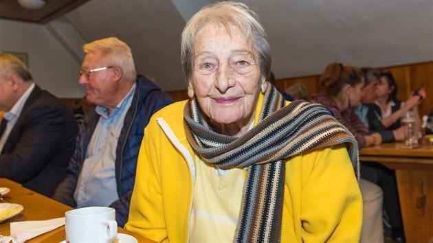Dana Zátopková oslavila v Rožnově pod Radhoštěm 95. narozeniny.