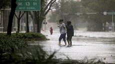 Následky hurikánu Irma na Florid (11. záí 2017).