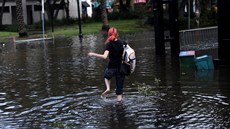 Následky hurikánu Irma na Florid (12. záí 2017).