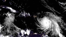 Takto vypadal hurikán Maria ve 23:15 UTC (tedy v 1:15 SEL). (záí 2017)