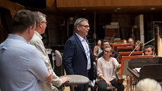 Volební lídr SSD Lubomír Zaorálek v Národním divadle (7. záí 2017)