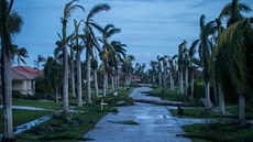 Hurikán Irma zasáhl i ostrov Marco na Floridě. (11. září 2017)