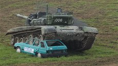 Dynamická ukázka modifikovaného pancéového bojového tanku T-72M4 CZ