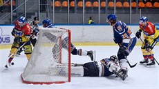 Momentka z utkání Litom��ice - �eské Bud�jovice.