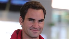 Roger Federer po píletu do Prahy na letit Václava Havla