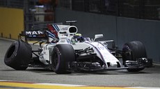 Felipe Massa bhem kvalifikace na Velkou cenu Singapuru