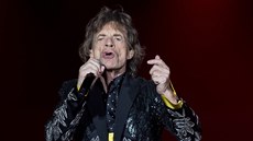 Mick Jagger na koncertu Rolling Stones (Olympijský stadion, Mnichov, 12. záí...