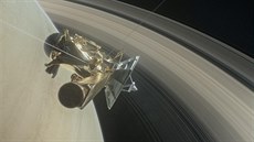 Sonda Cassini objevila v erupci na msíci Enceladus organickou hmotu.