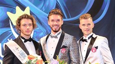 Muž roku 2017 Matyáš Hložek (uprostřed) a další finalisté Roman Hein a Mikuláš...