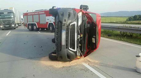 Tragická dopravní nehoda na dálnici D1 (26. záí 2017).