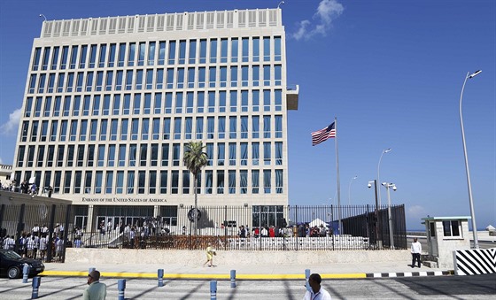 Budova americké ambasády v Havan (14. srpna 2015)