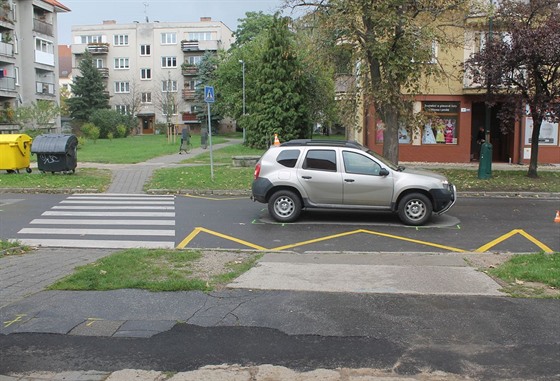 Nehoda se stala na pechodu pro chodce v M욝anské ulici v Hodonín.