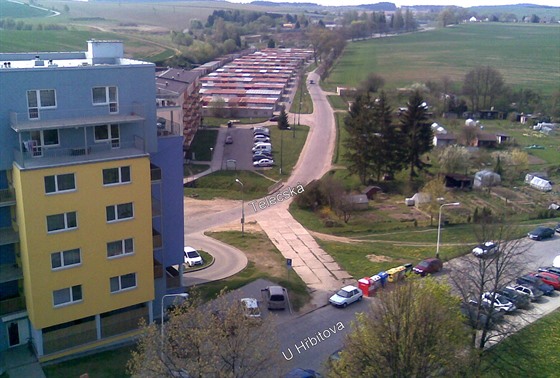 Telečská ulice v Jihlavě.