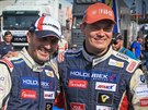 Adam Lacko (vpravo) a David Vršecký v Le Mans.