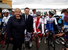 Norská premiérka Erna Solbergová (vlevo) spolen s editelem UCI Davidem...