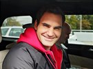 Slavný tenista Roger Federer po příletu do Prahy na letiště Václava Havla (18....