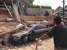 Po zemtesení v Mexiku se zítilo nkolik budov.