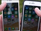 iPhone 8 proel sérií crashtest. Testovala se odolnost krycího skla dispeje,...
