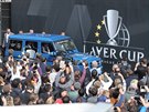 Tenisové hvzdy pijídjí na Staromstské námstí k zahájení Laver Cupu.