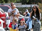 Brian Austin Green, Megan Foxová a jejich synové Noah, Bodhi a Journey (Malibu,...