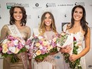 eská Miss Earth 2017 Iva Uchytilová, eská Miss 2017 Michaela Habáová a eská...
