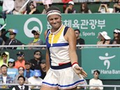 Jelena Ostapenkov ve finle turnaje v Soulu