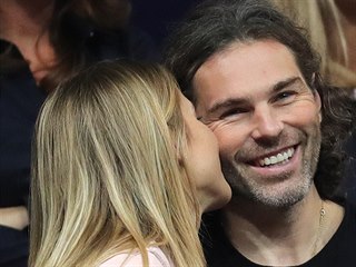 Jaromír Jágr s Veronikou Kopřivovou