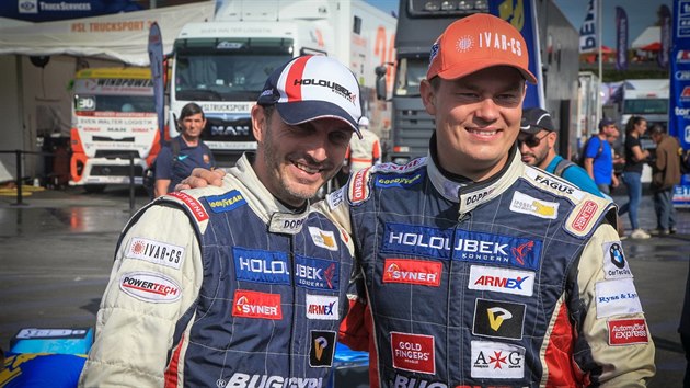 Adam Lacko (vpravo) a David Vreck v Le Mans.