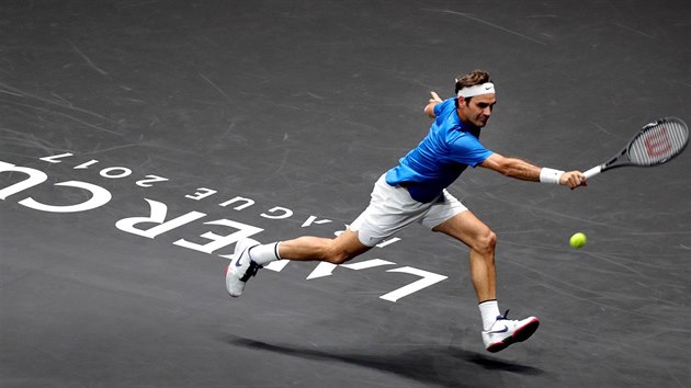 Roger Federer v utkn Laver Cupu